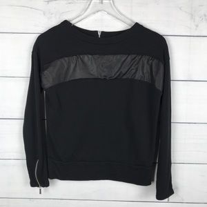 Karen Millen Contrast Black Zipper Top Sweater 2